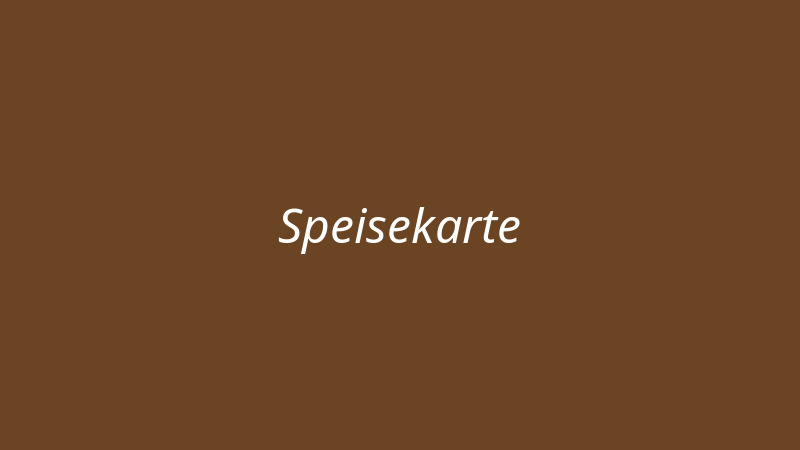 Speisekarte